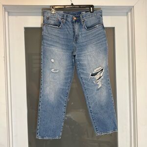 Jcrew slouchy boyfriend Jean 28P ripped